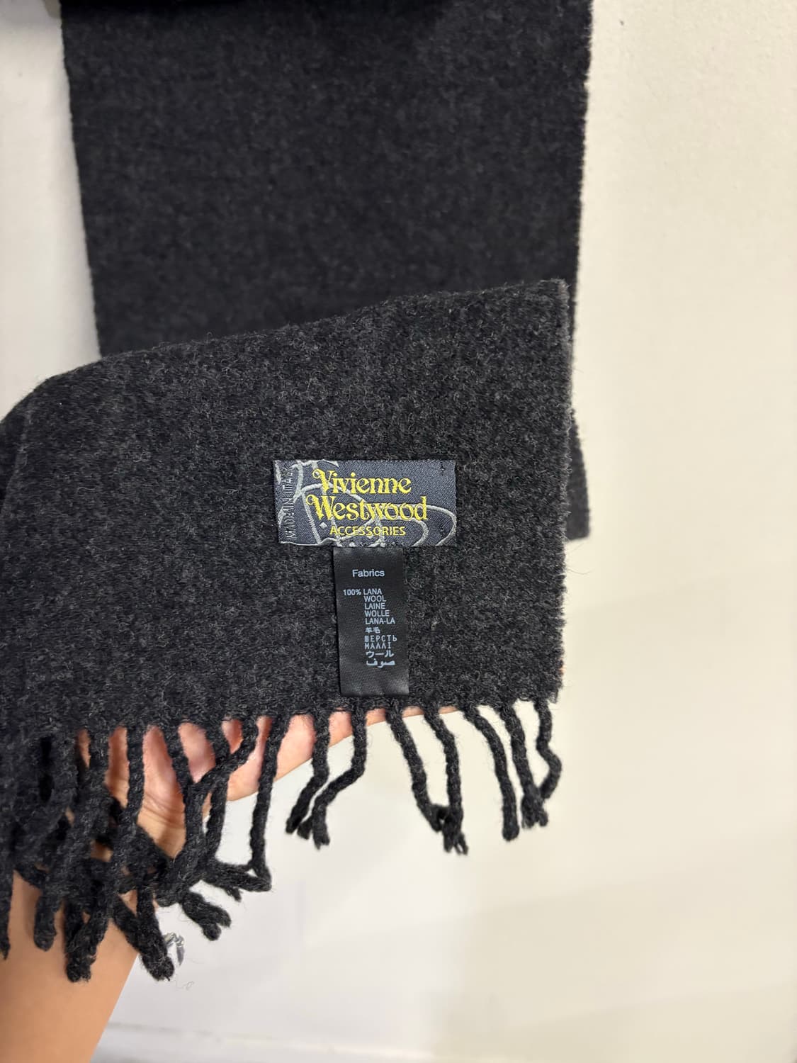 VIVIENNE WESTWOOD muffler charcoal  상품이미지6