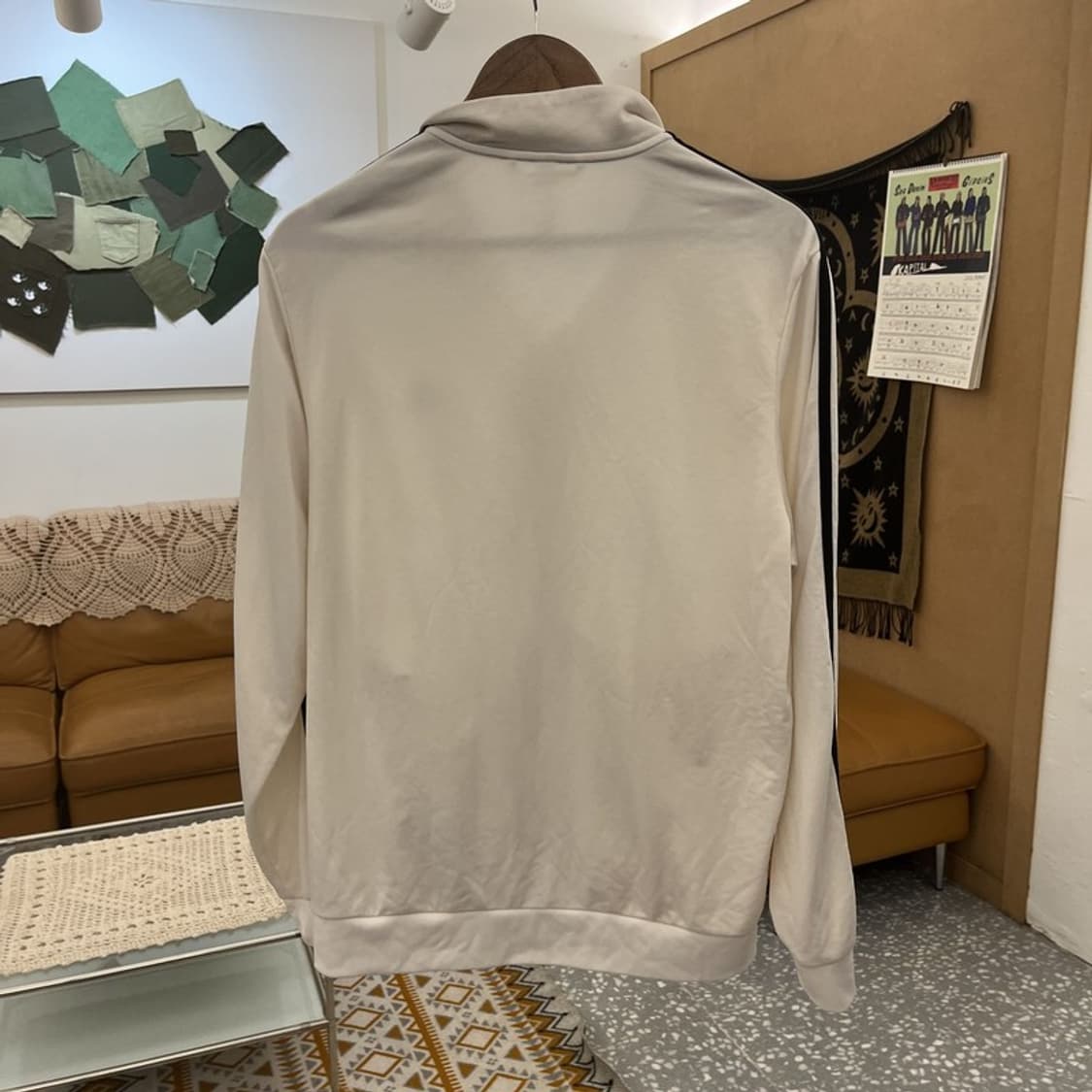 아디다스 빈티지 여리핏 검흰 오레오 져지 집업 2XL C11099 상품이미지4
