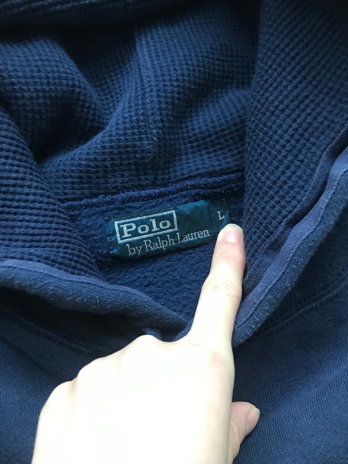 (주)서광 폴로 랄프로렌 빅포니로고 네이비 써멀 헤비 후드티 상품이미지7