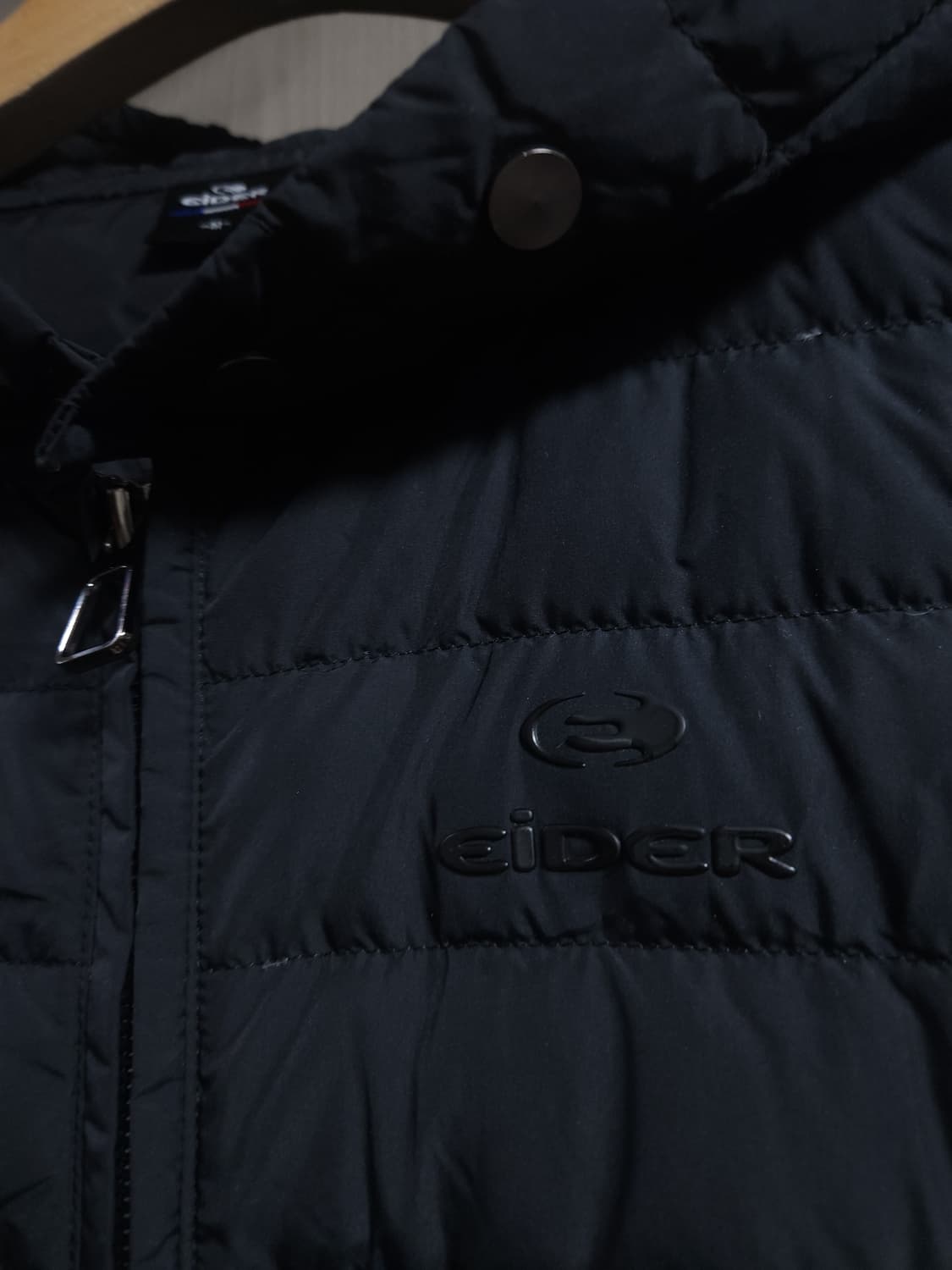 아이더 경량 거위털 후드 롱 패딩자켓, M 상품이미지2