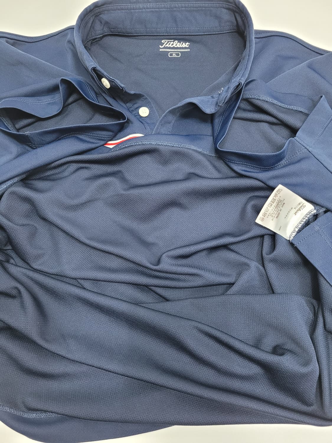 Titleist 타이틀리스트 쿨링 프린트 라인 티셔츠 / 남 3L 네이비 상품이미지8