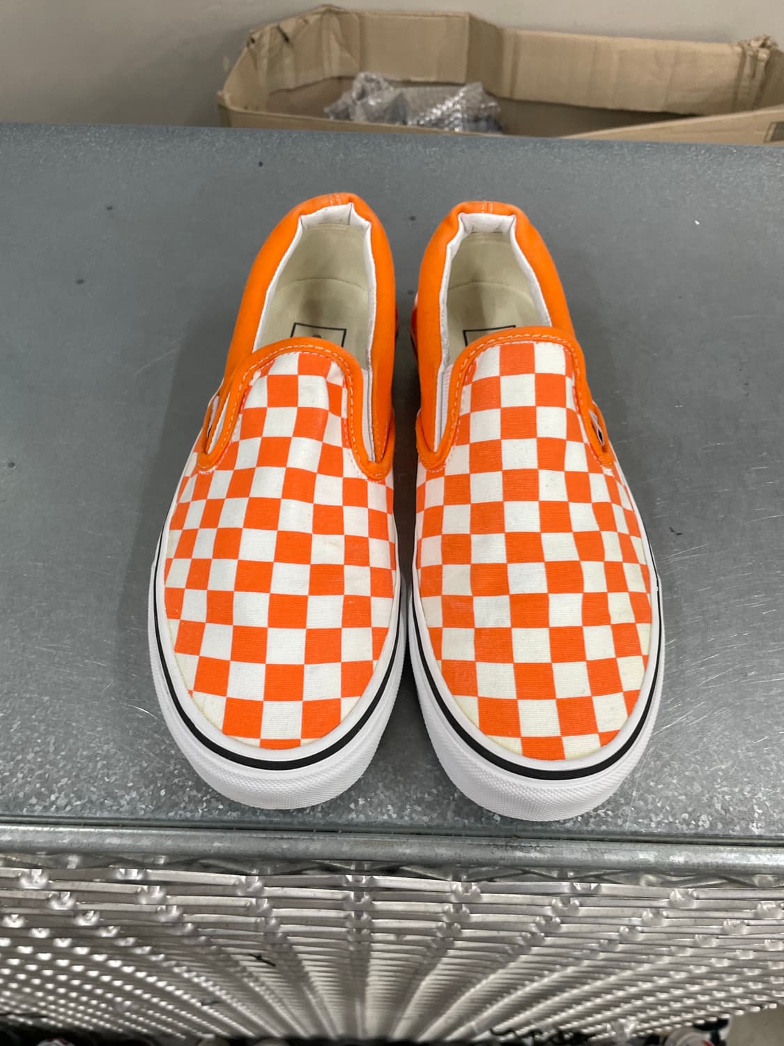 반스 슬립온 체커보드 띠어리 오렌지 245 상품이미지5