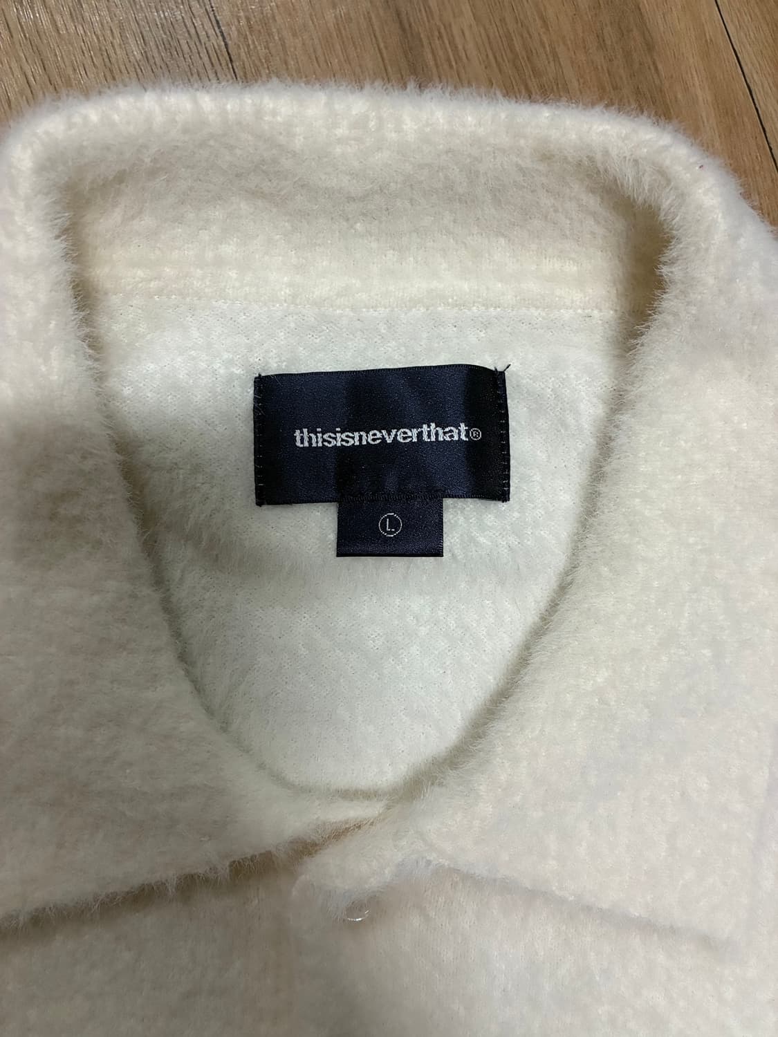 [새상품] 디스이즈네버댓 카라 아노락 아이보리 니트 (L~XL) 상품이미지4