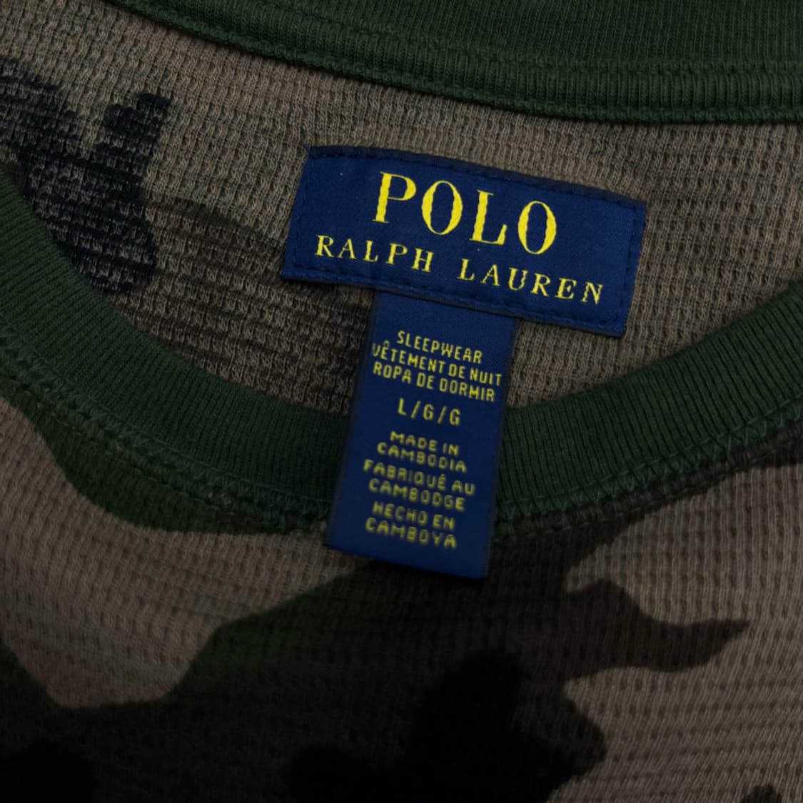 폴로 랄프로렌 오렌지포니 카모 롱슬리브 L 상품이미지6