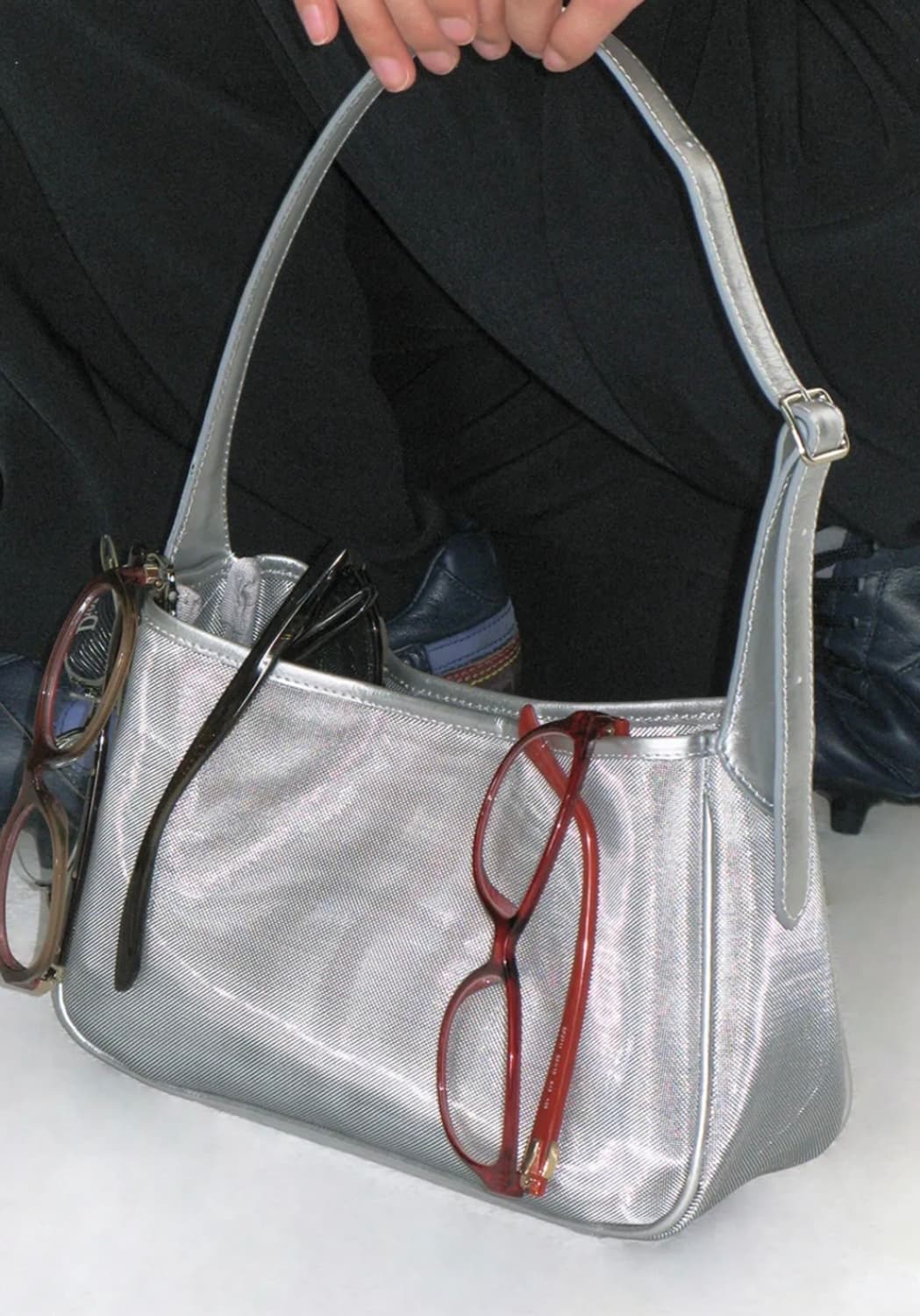 포츠포츠 메쉬백 실버 상품이미지1