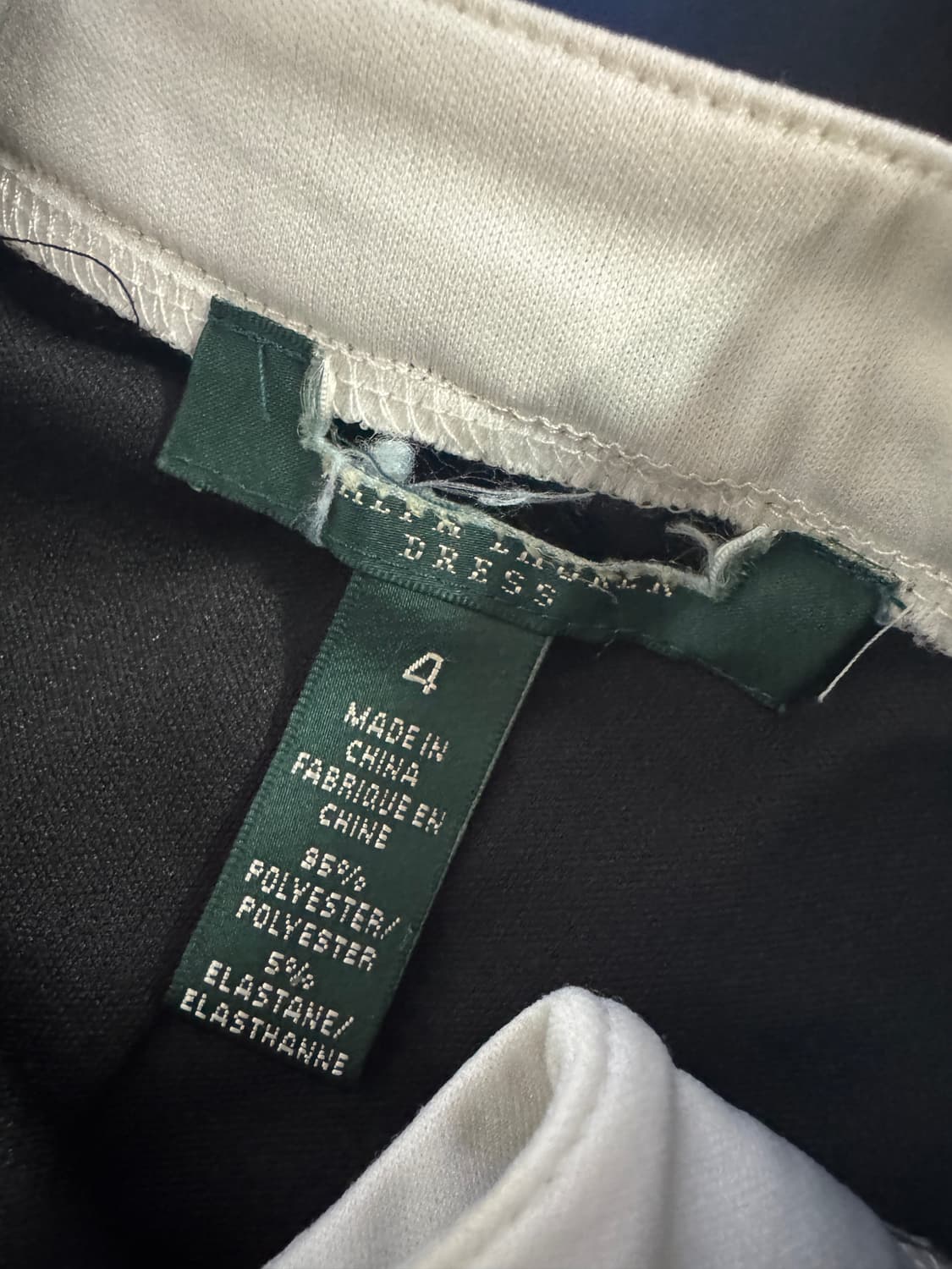 여성 랄프로렌 그린라벨 셔링 스판 슬리브리스 원피스 4 xs 상품이미지3