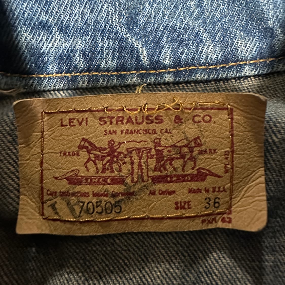 LEVI'S 70505 90's usa made denim jacket 상품이미지4