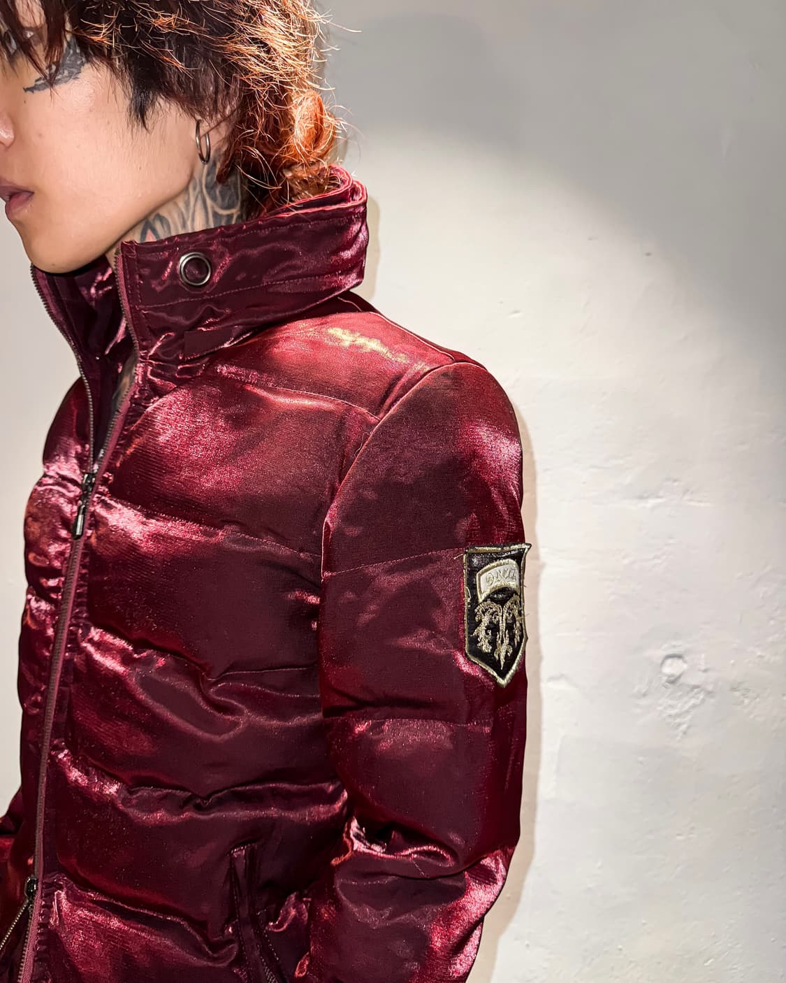 MIDAS - Metallic Burgundy Down Jacket 상품이미지9