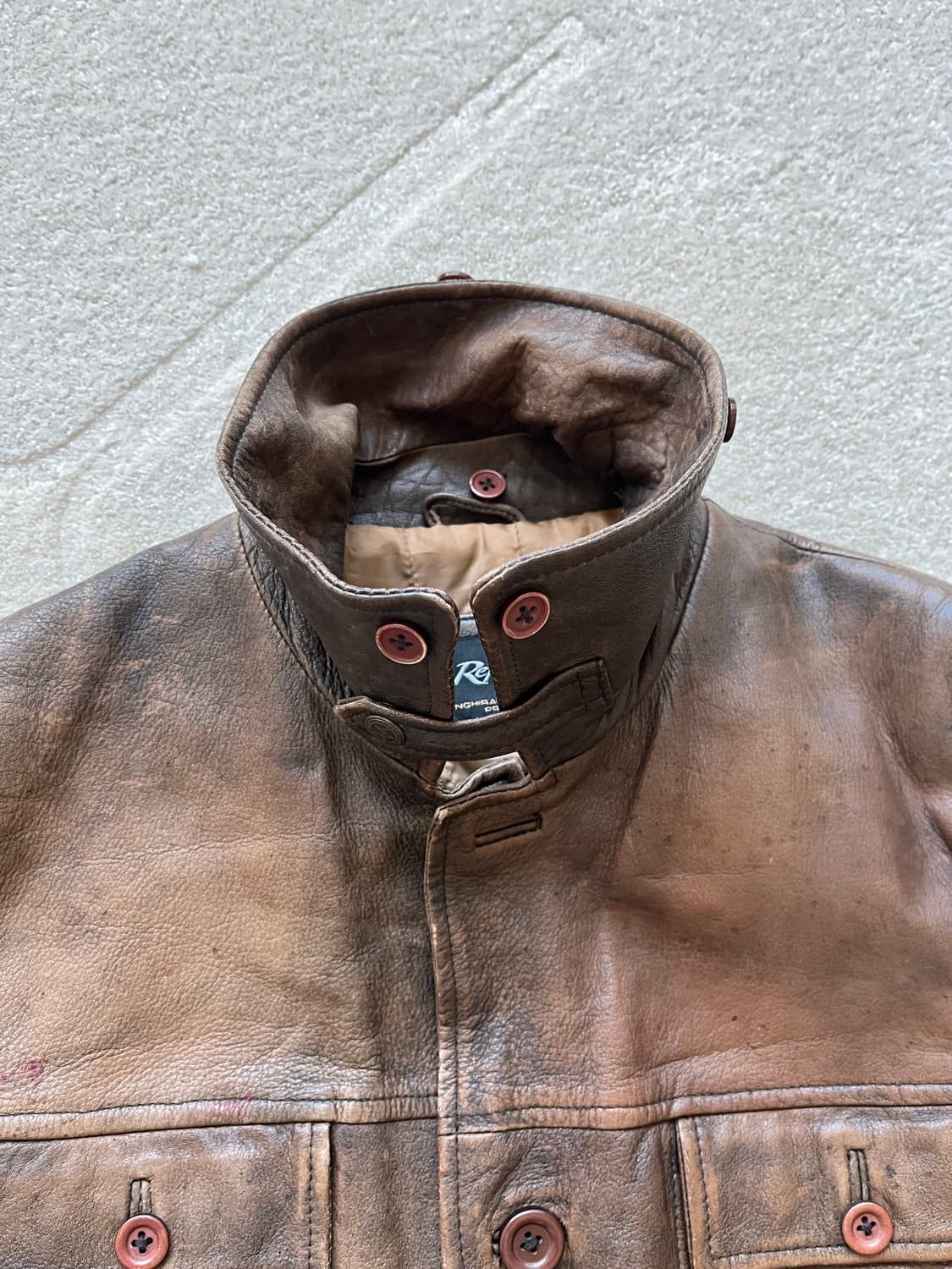 유럽 리포터 리얼 레더 자켓 (103-105) 상품이미지6