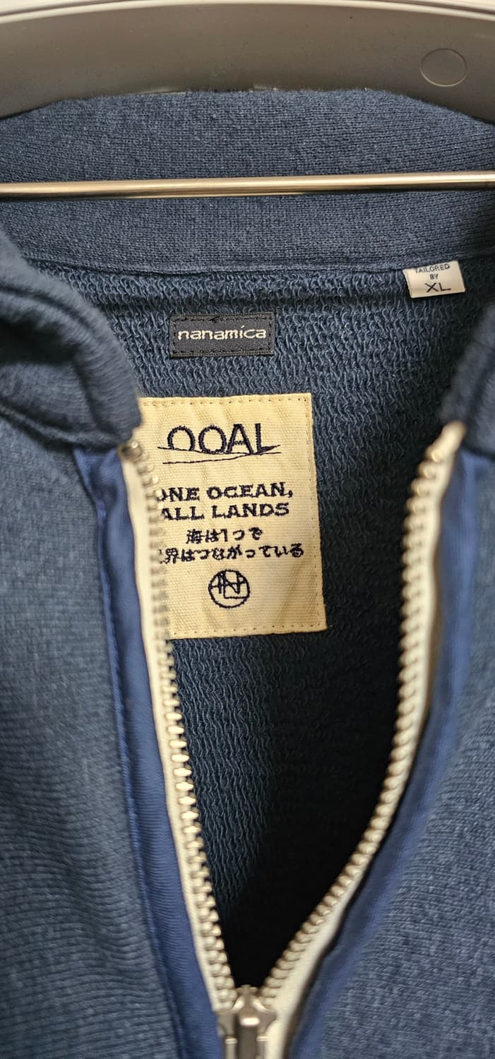 나나미카 OOAL 하프 집업 스웻 네이비 상품이미지6