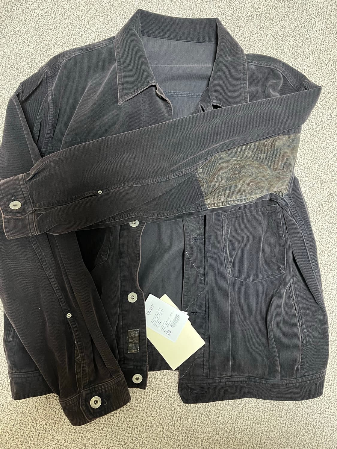 [2] 폴리테루 페이즐리 트러커 다크퍼플네이비 상품이미지1