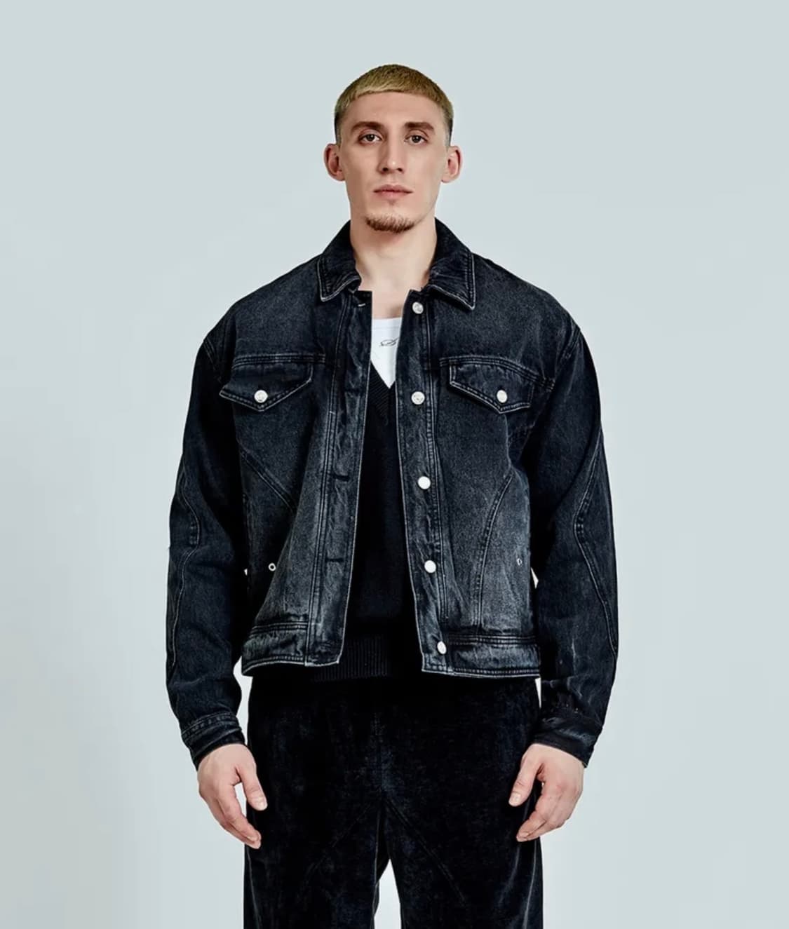 [L] 51퍼센트 흑청 데님자켓 상품이미지4