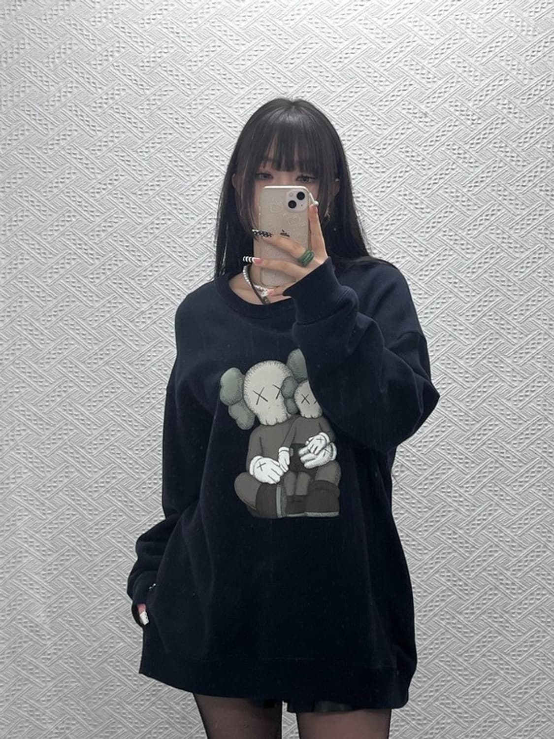 유니클로 X 카우스 펑크 키치 프린팅 맨투맨 XXL C10274 상품이미지1