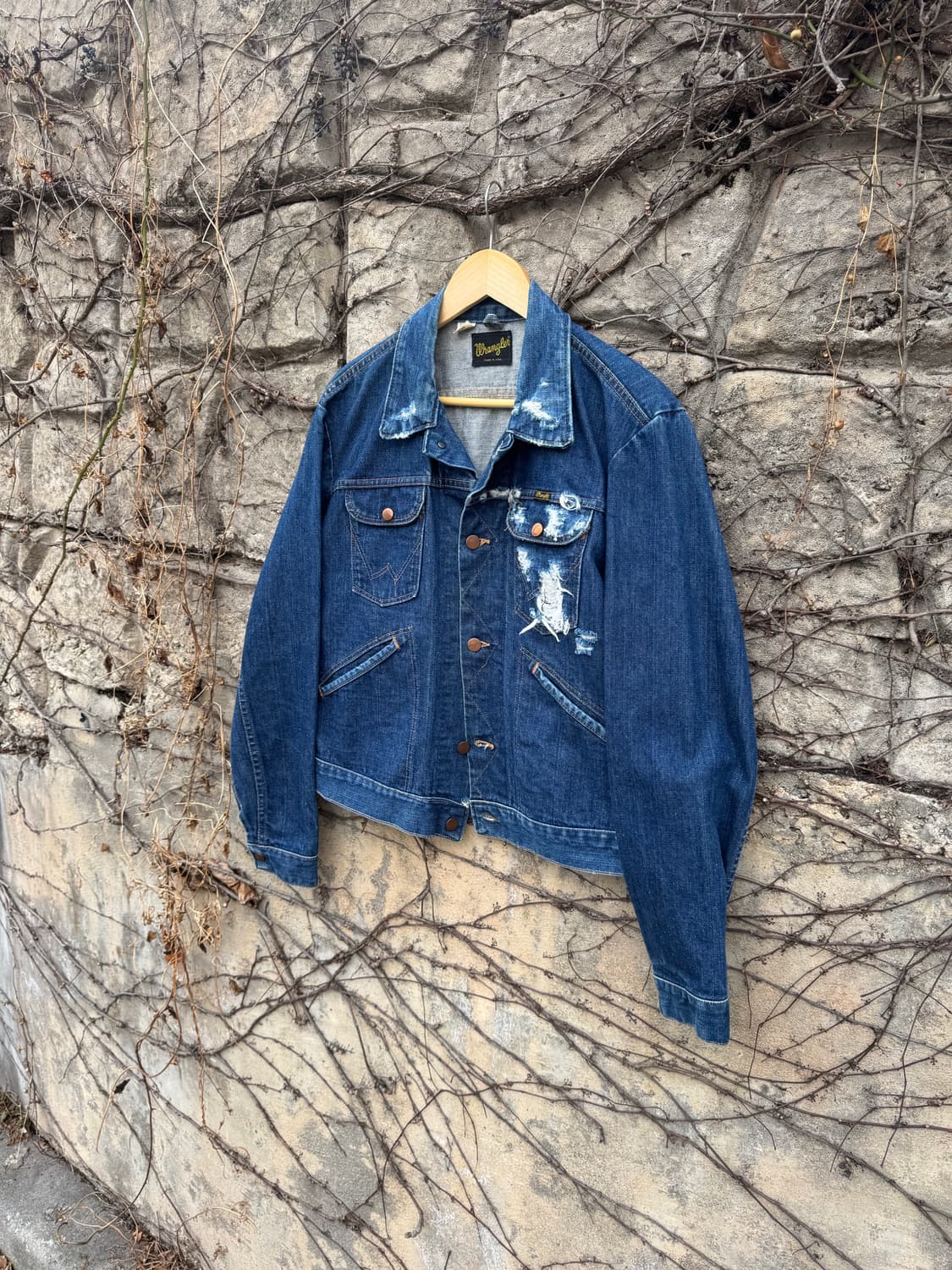 70s 랭글러 빈티지 126mj 124mj 데님 트러커 자켓 44 상품이미지3