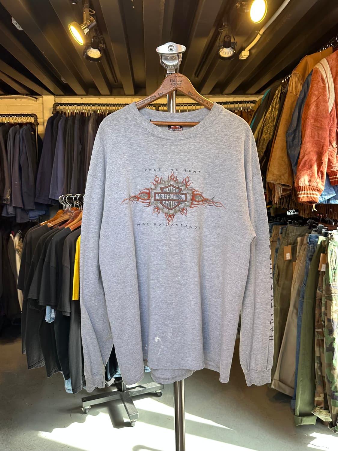 90s 할리데이비슨 프린팅 롱슬리브 티셔츠 made in usa 상품이미지1