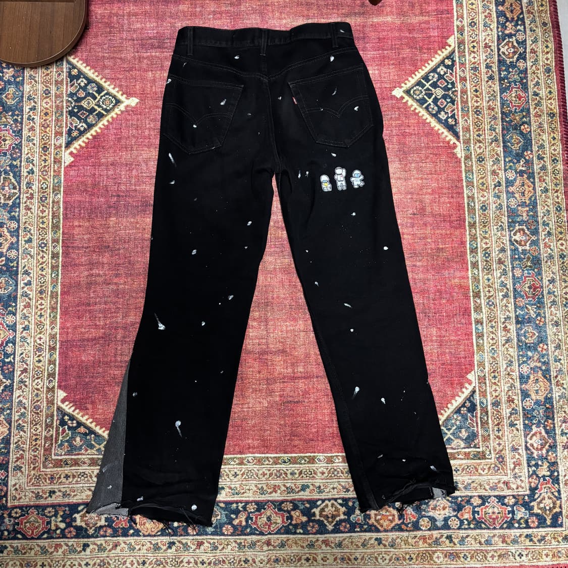 리바이스 550 흑청 패치워크 부츠컷 상품이미지2