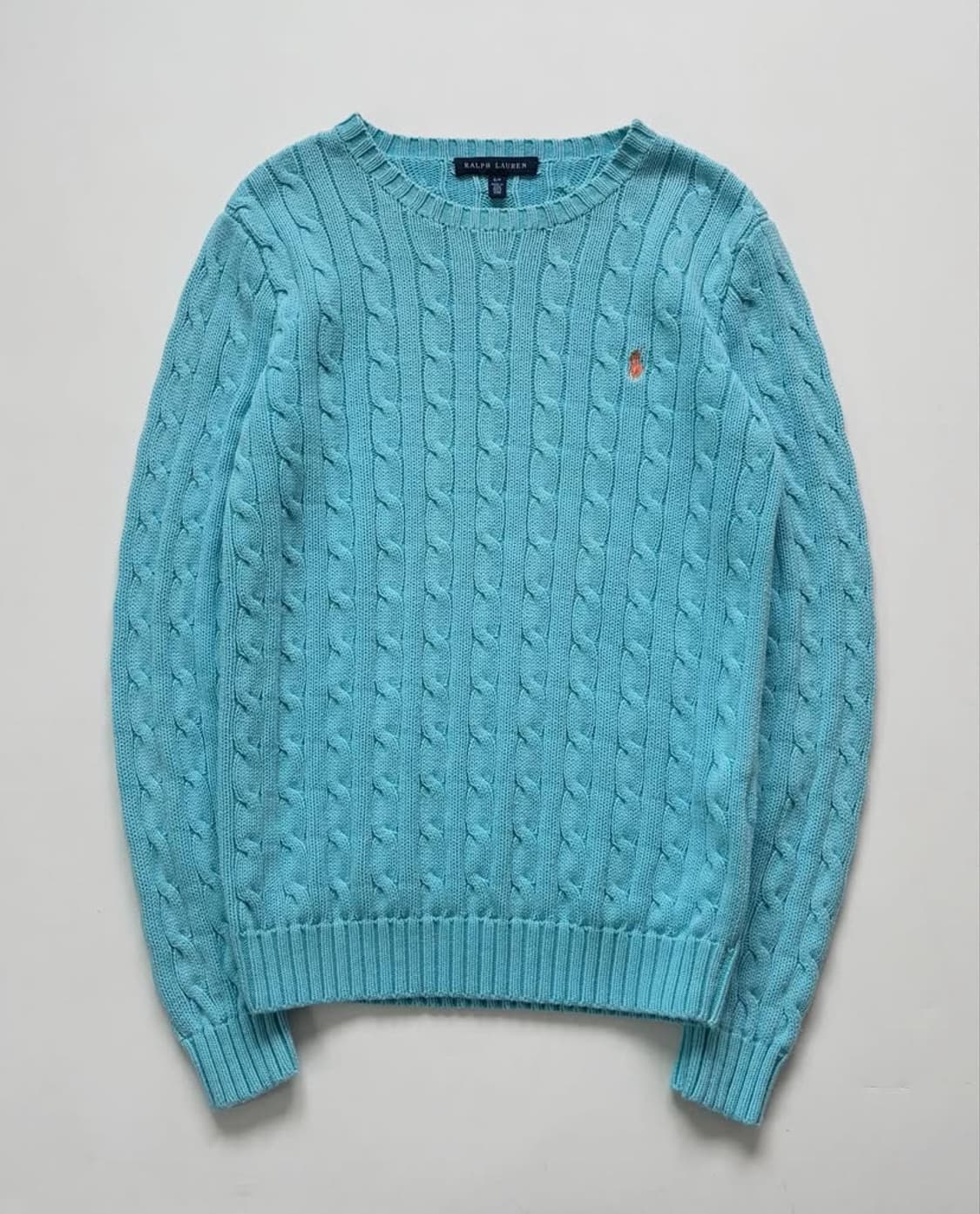 Polo 랄프로렌 스카이블루 케이블 니트  상품이미지2