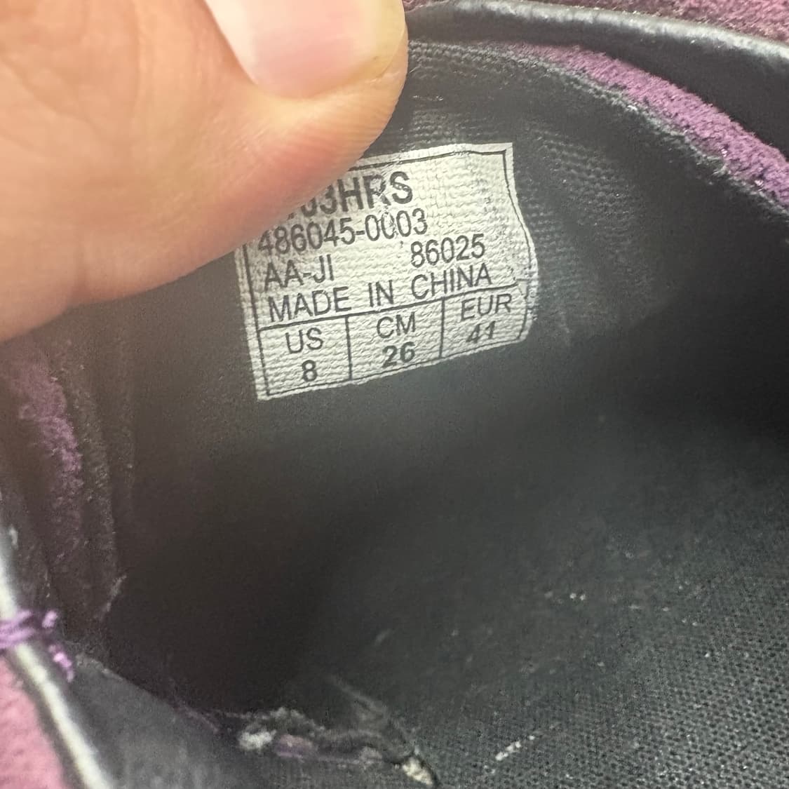 (260)00s반스스웨이드클리퍼퍼플 상품이미지6