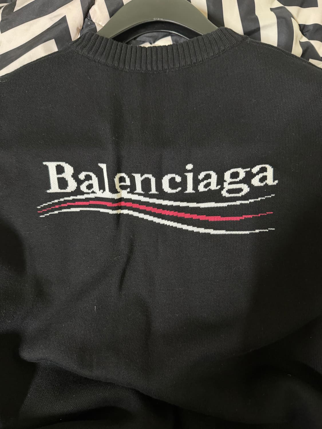 발렌시아가 폴리티컬 캠페인 크루넥 니트 스웨터  L 상품이미지4