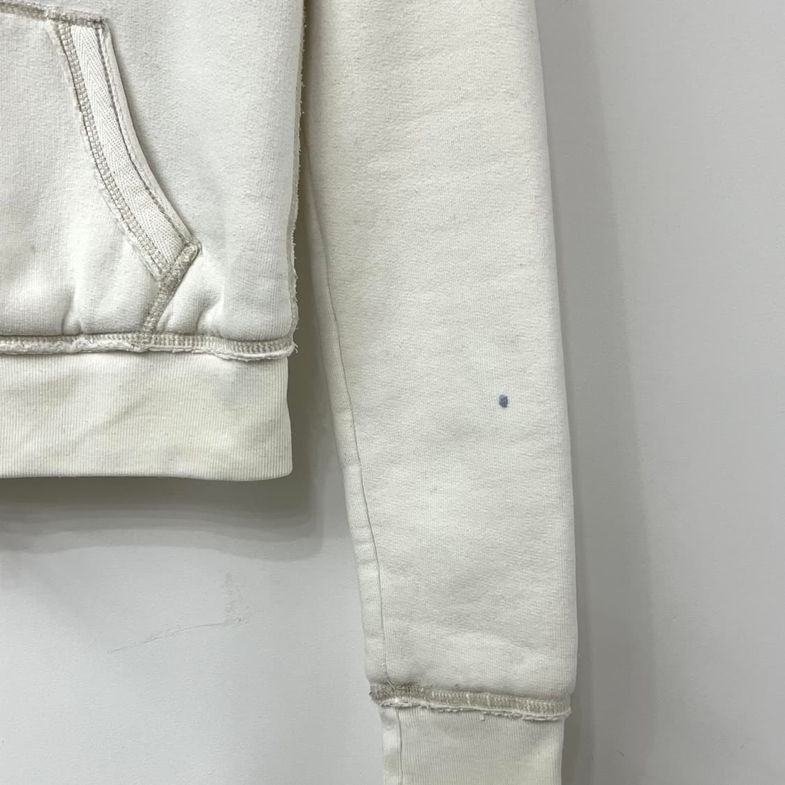 홀리스터 슬림핏 누빔안감 아이보리 후드집업 상품이미지7