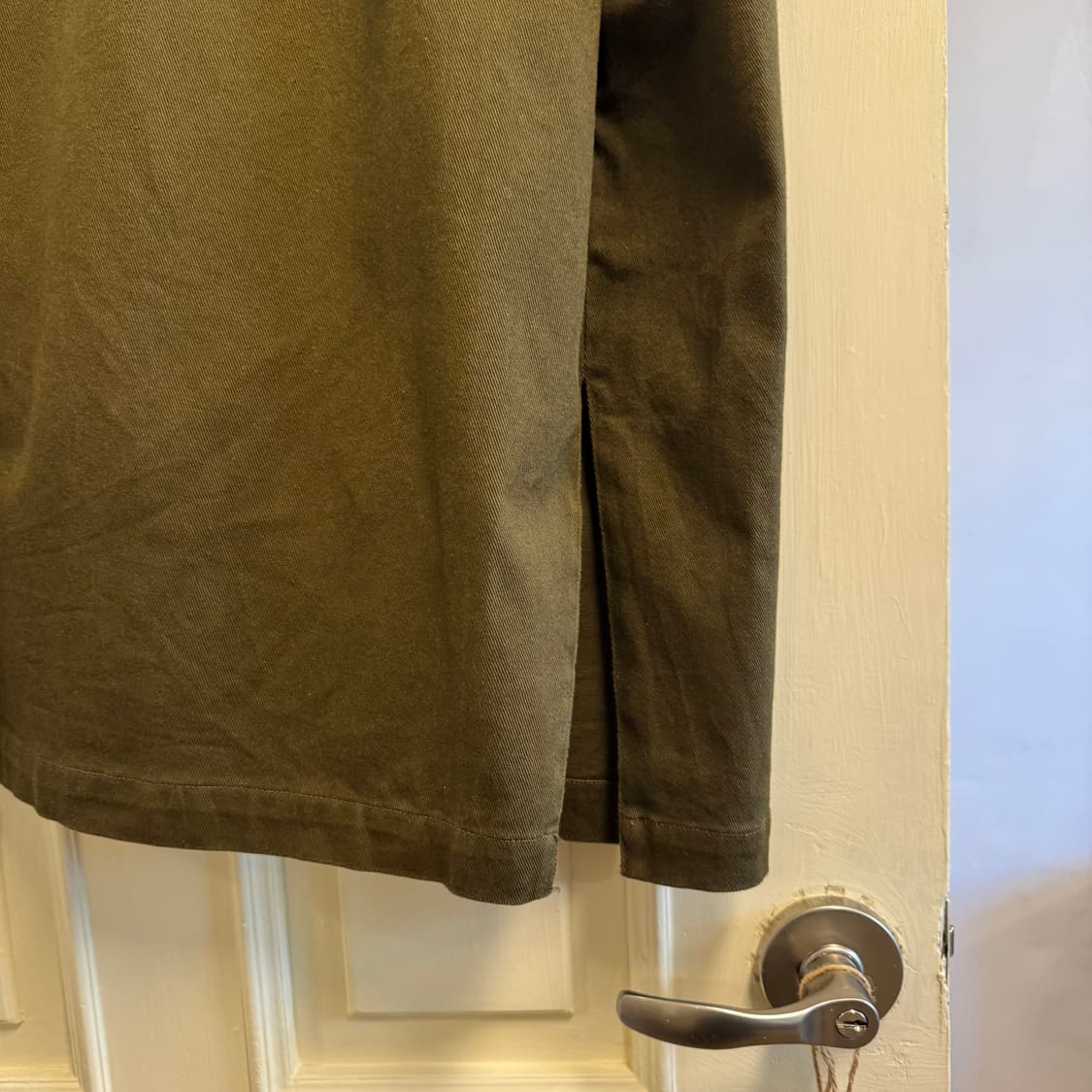 카키 하이웨스트 투웨이 스커트 상품이미지5