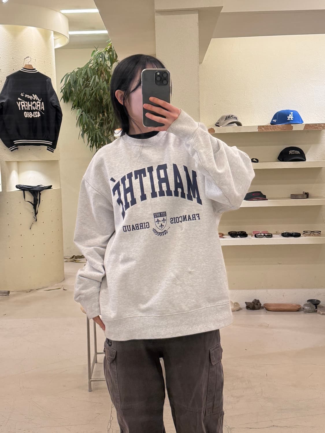 마리떼프랑소와저버 빅로고 스웻 셔츠 U352 상품이미지1