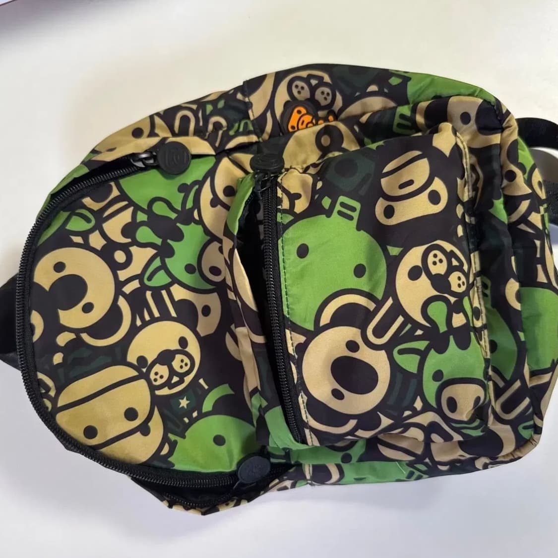 베이프 가방 베이비 마일로 미니 소프트 백팩 그린 상품이미지4