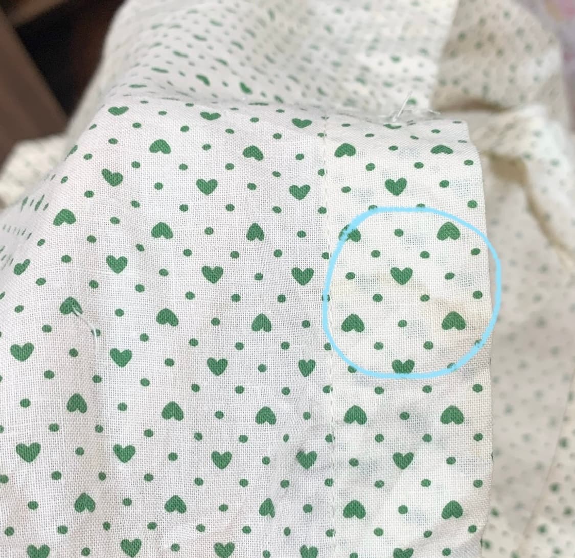 🍏 아오이유우 st 청사과 도트 하트 블라우스 🍏 상품이미지3