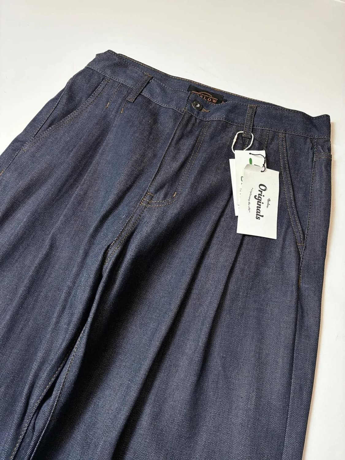 비슬로우 BESLOW 22ss 핀턱 와이드 데님 팬츠 PN9146 상품이미지2