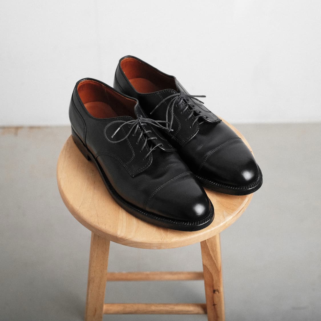 알든 971 8.5E(265-270) 블랙 카프 스트레이트팁 더비 상품이미지8