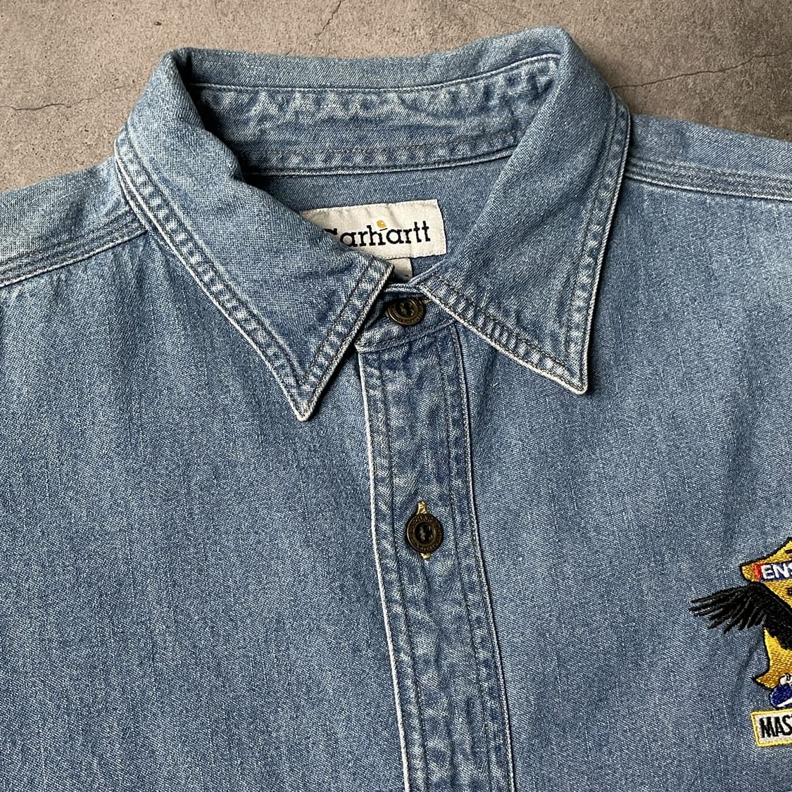 CARHARTT 00s 칼하트 코튼 데님 워크 셔츠 A00919 상품이미지2