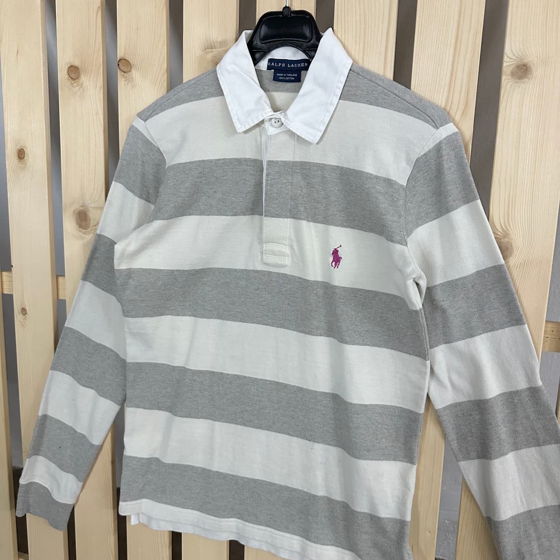 (S) 폴로 랄프로렌 스트라이프 럭비셔츠 카라티 럭비티 상품이미지2