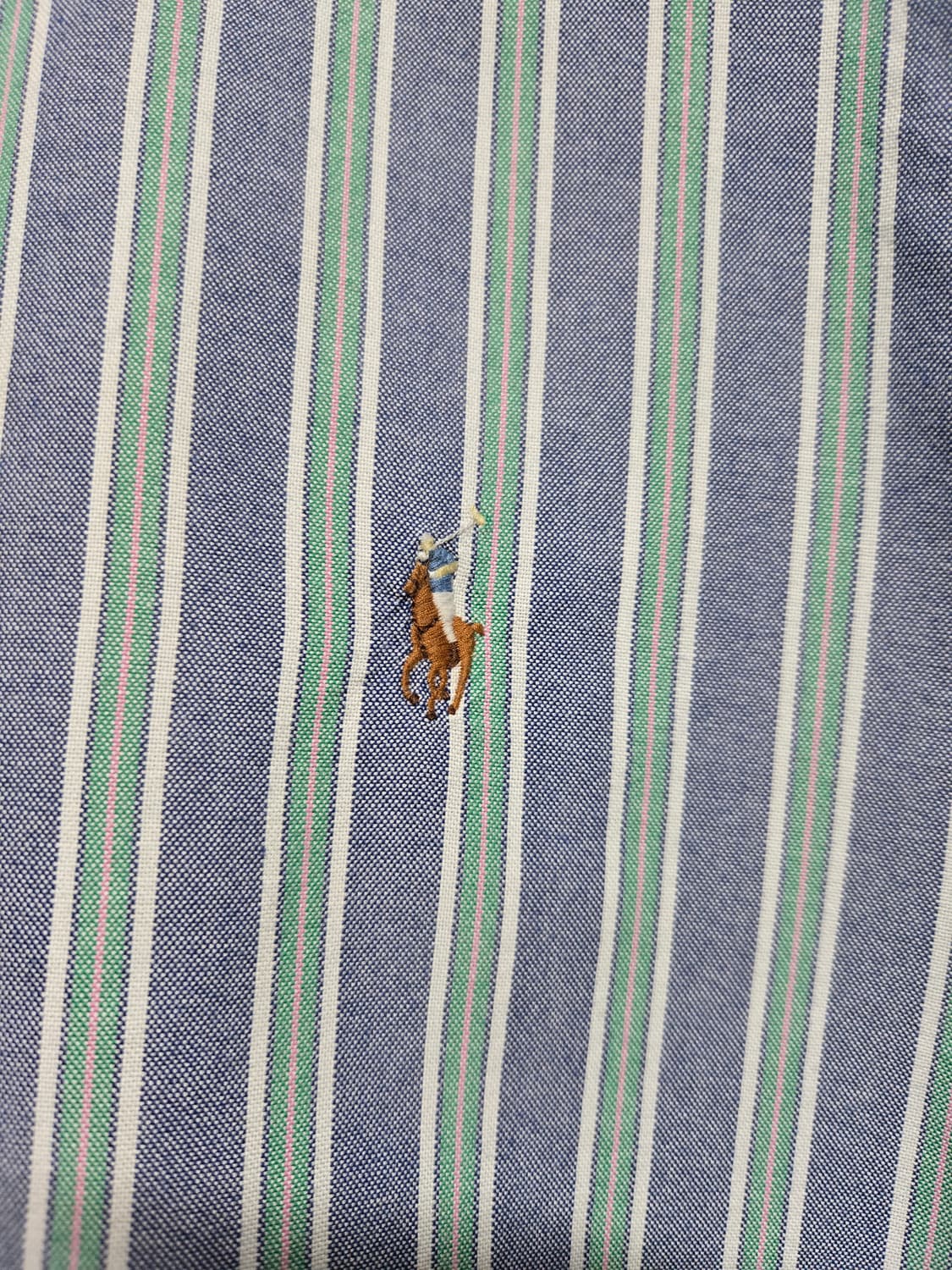 폴로 랄프로렌 신형 큐알택 옥스포드 스트라이프 셔츠 상품이미지4