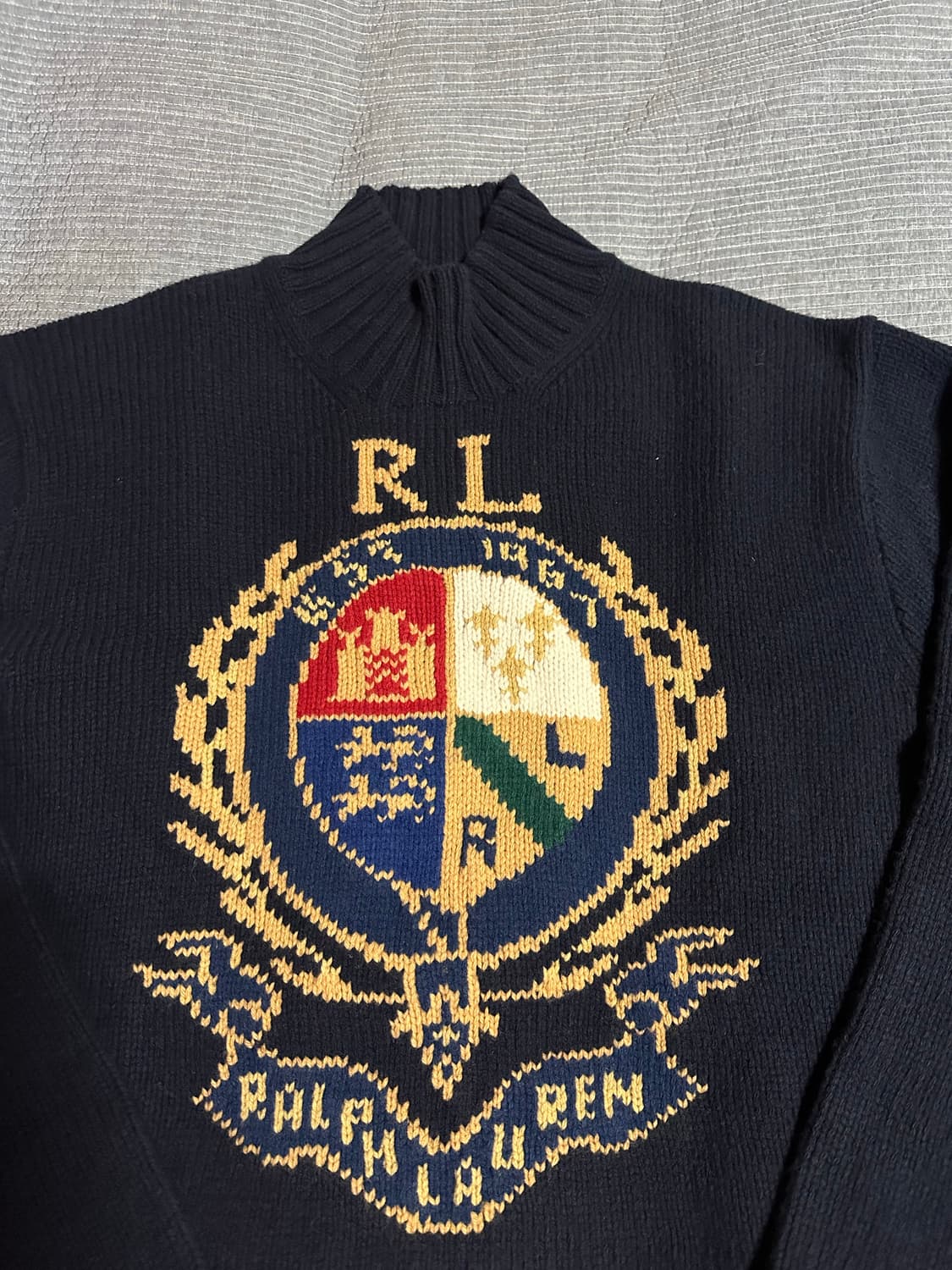 (2XL) 폴로 랄프로렌 크레스트 모크넥 니트 상품이미지2