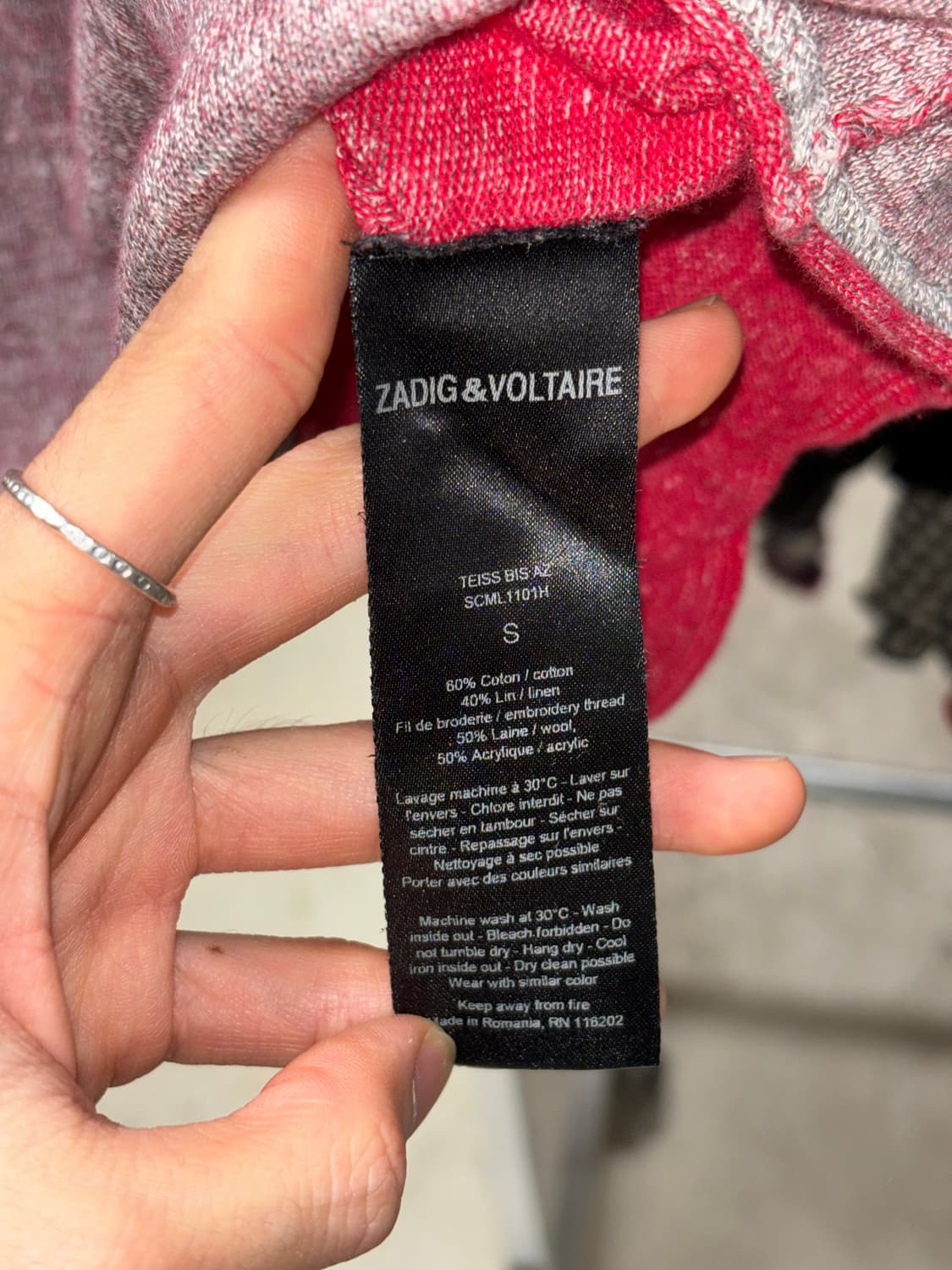 자딕앤볼테르 자수 린넨 니트 상품이미지8