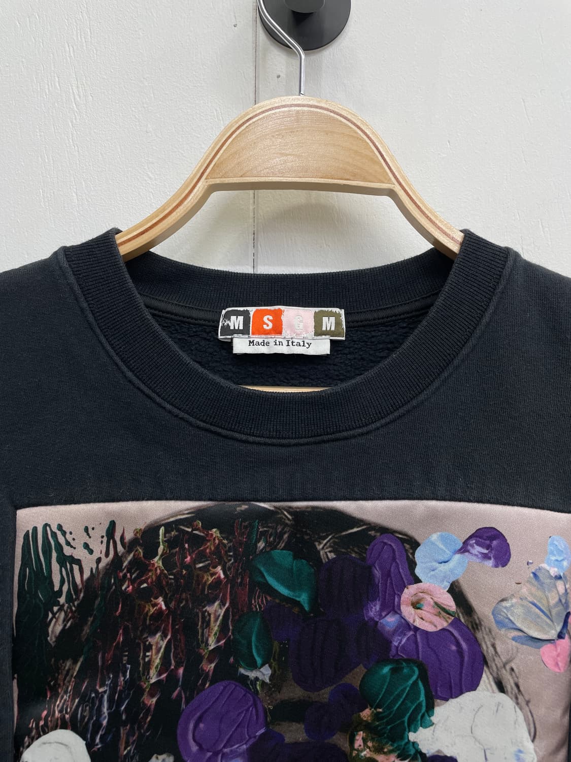 MSGM 페이스 그래픽 프린팅 블랙 맨투맨 상품이미지9