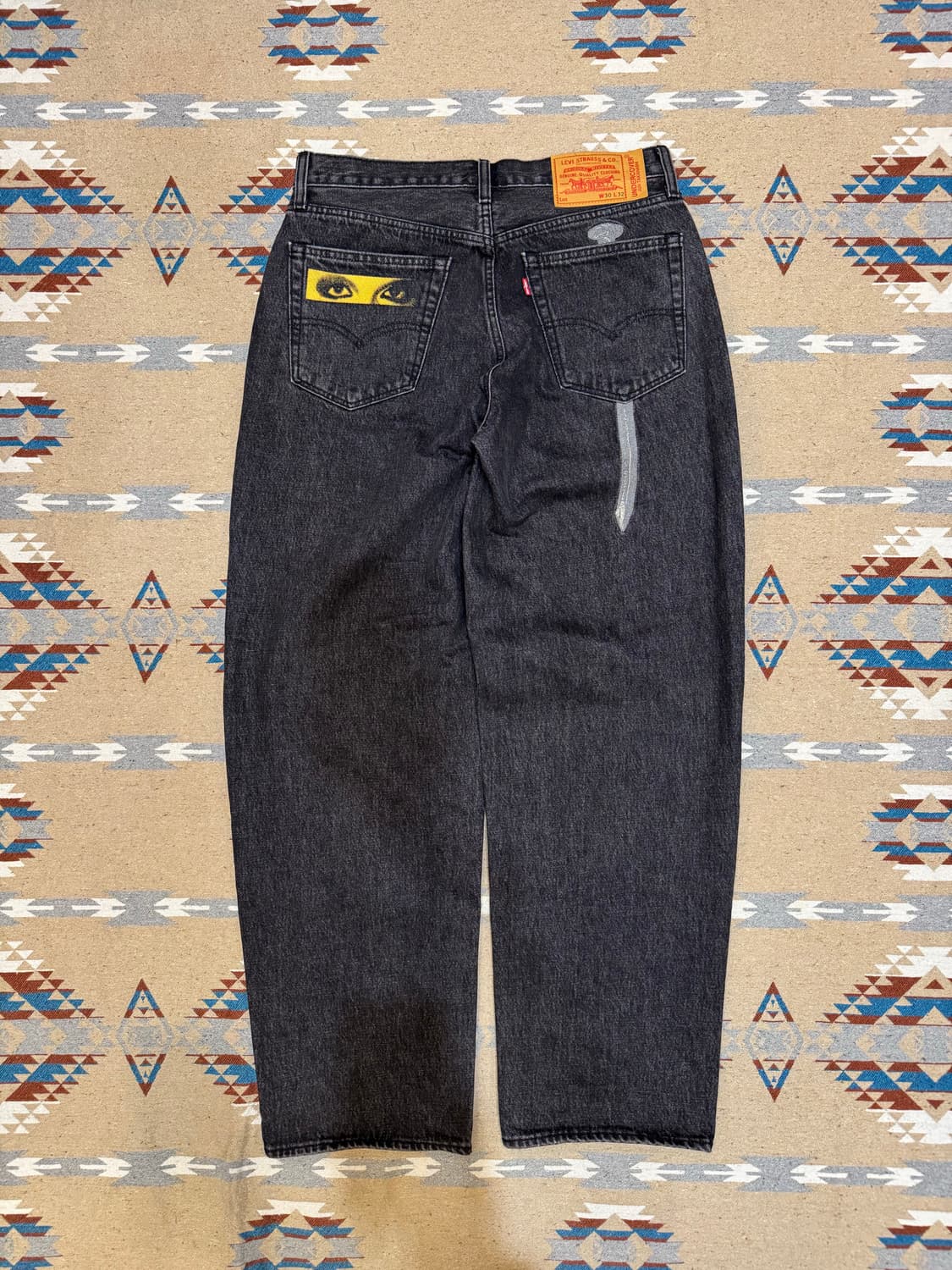 [30] 언더커버 x 리바이스 UC1E9502 팬츠 블랙 상품이미지4