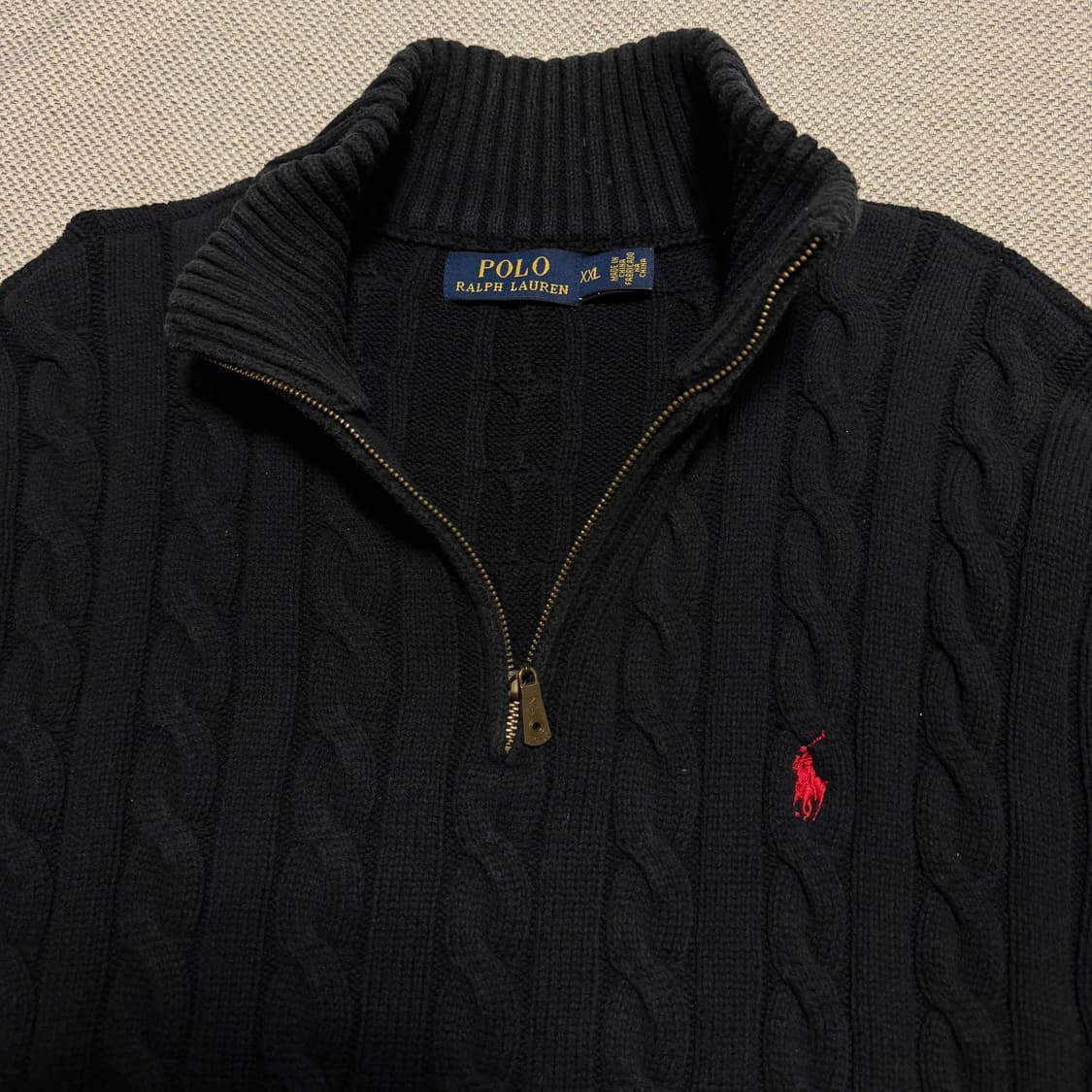 폴로 랄프로렌 케이블 하프집업 니트 상품이미지2