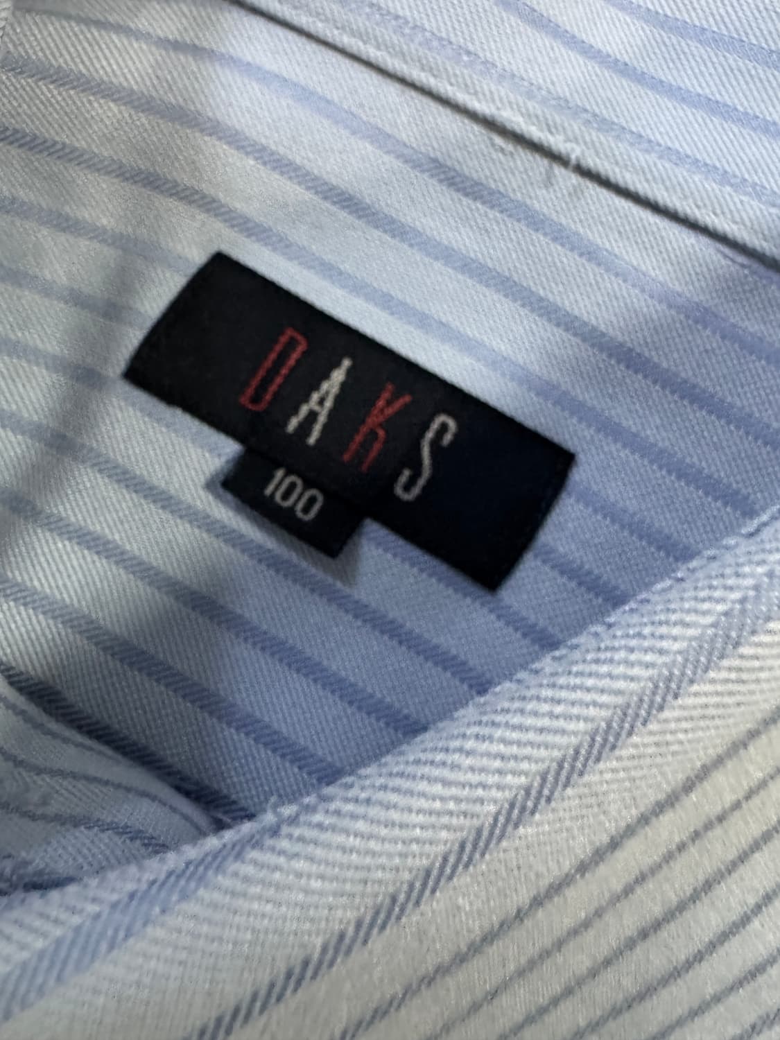 닥스 Daks 스트라이프 셔츠 L 스카이블루 상품이미지3
