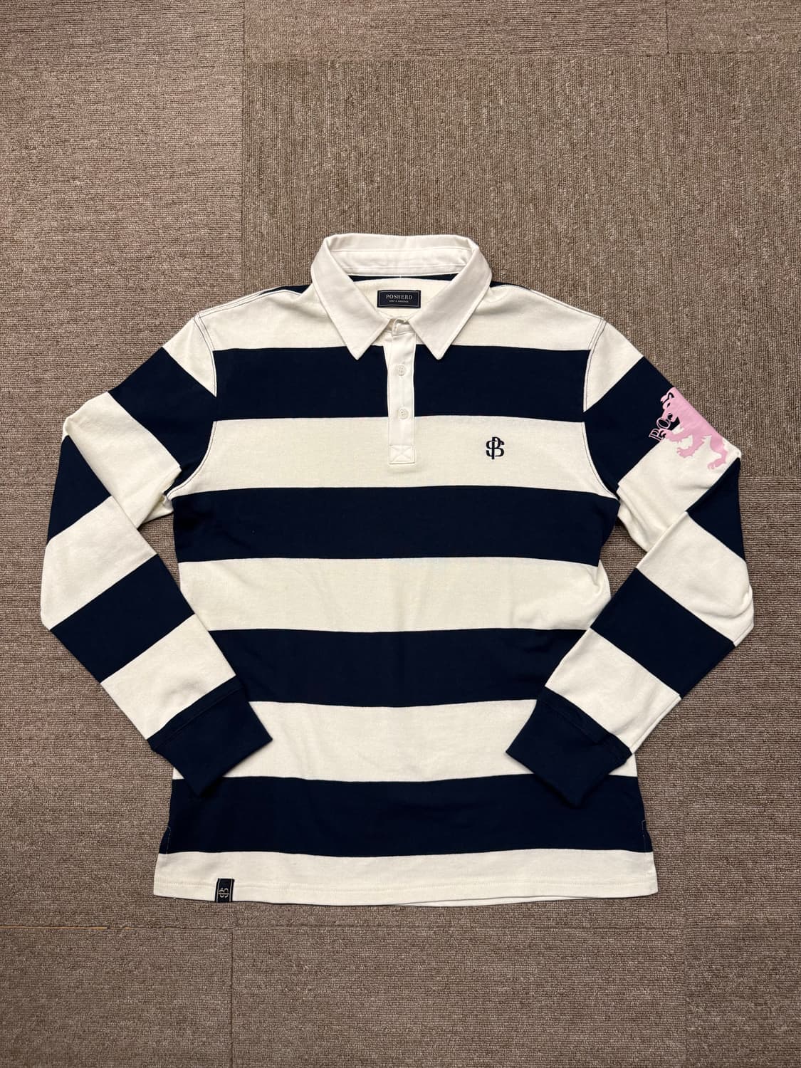 스트라이프 럭비티 상품이미지1