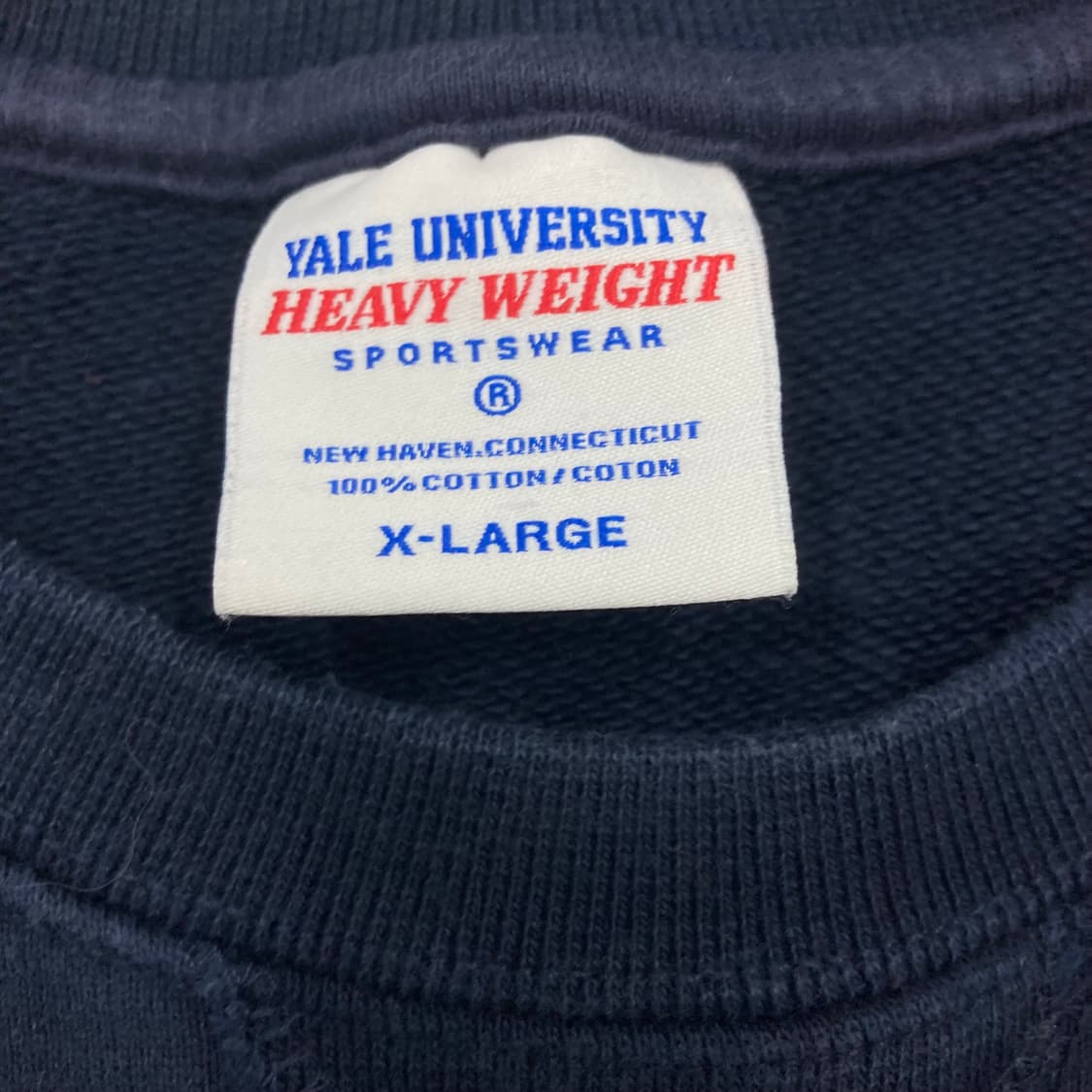 예일 USA 스펠아웃 빅로고 네이비 맨투맨 상품이미지3