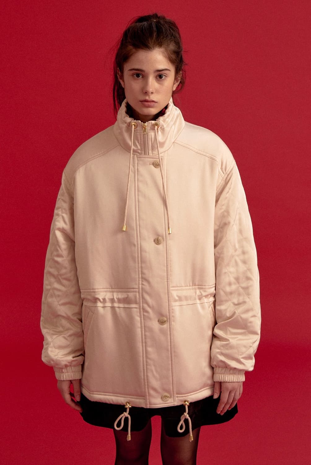 새상품) 파르벵 시에나 퀼팅 패딩 소프트 피치 상품이미지8