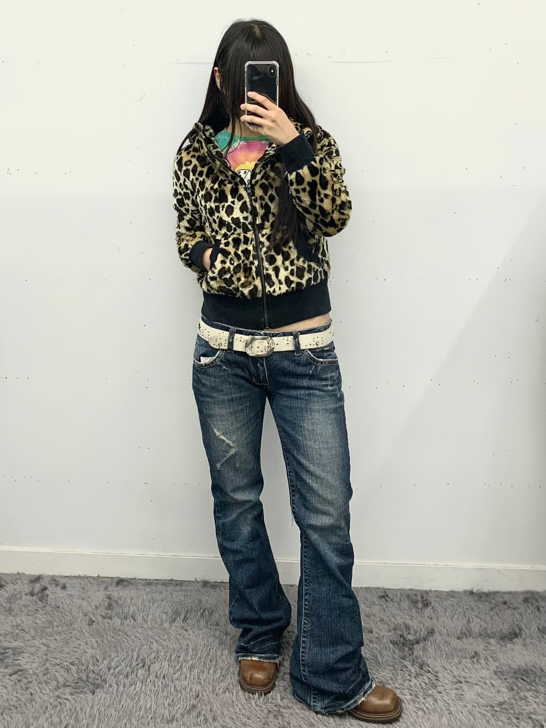 Y2k 로우라이즈 부츠컷 데님 상품이미지5