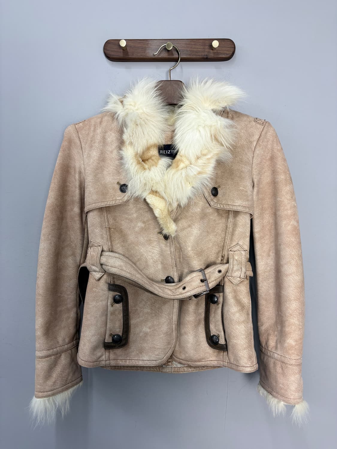 REIZ XXI  퍼 트리밍 스웨이드 무스탕 자켓 A3567 상품이미지2