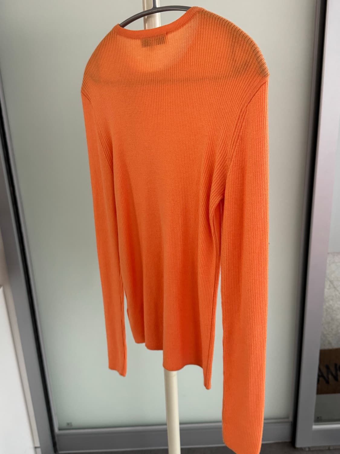 Label 아카이브 오렌지 골지 니트 상품이미지5