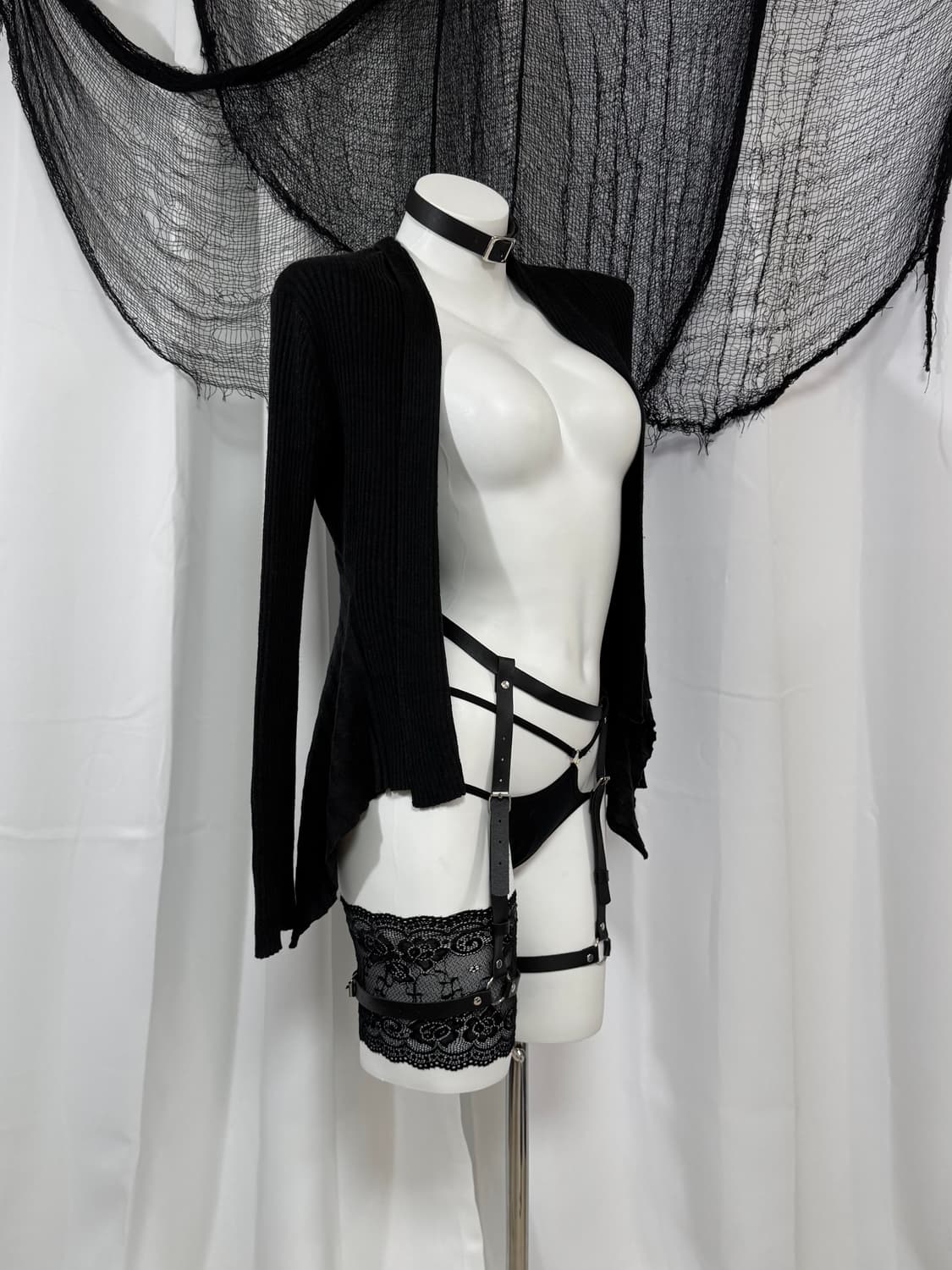 black knit cardigan 상품이미지2