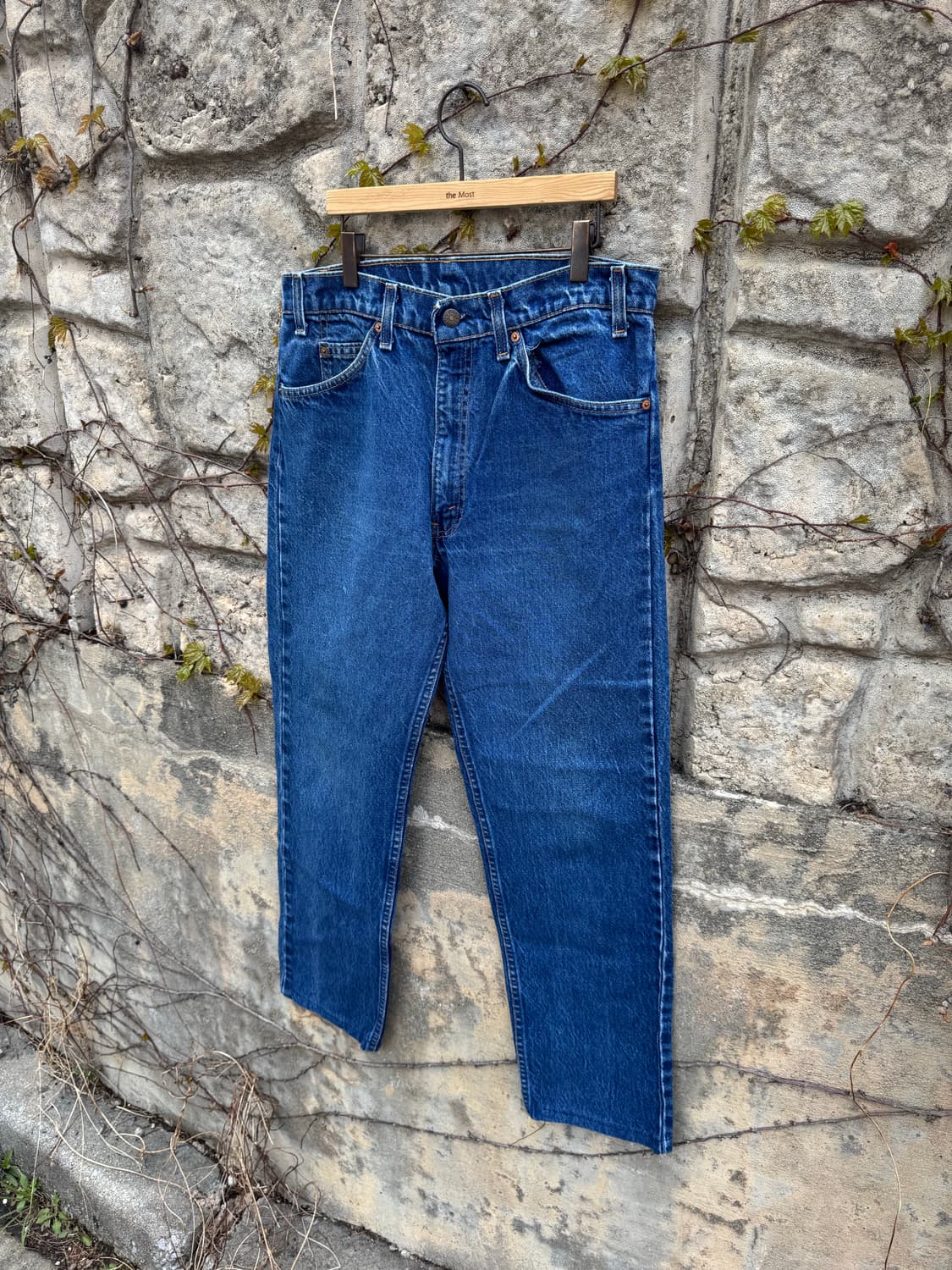 80s 리바이스 빈티지 505 오렌지탭 워싱 데님 팬츠 34 상품이미지3