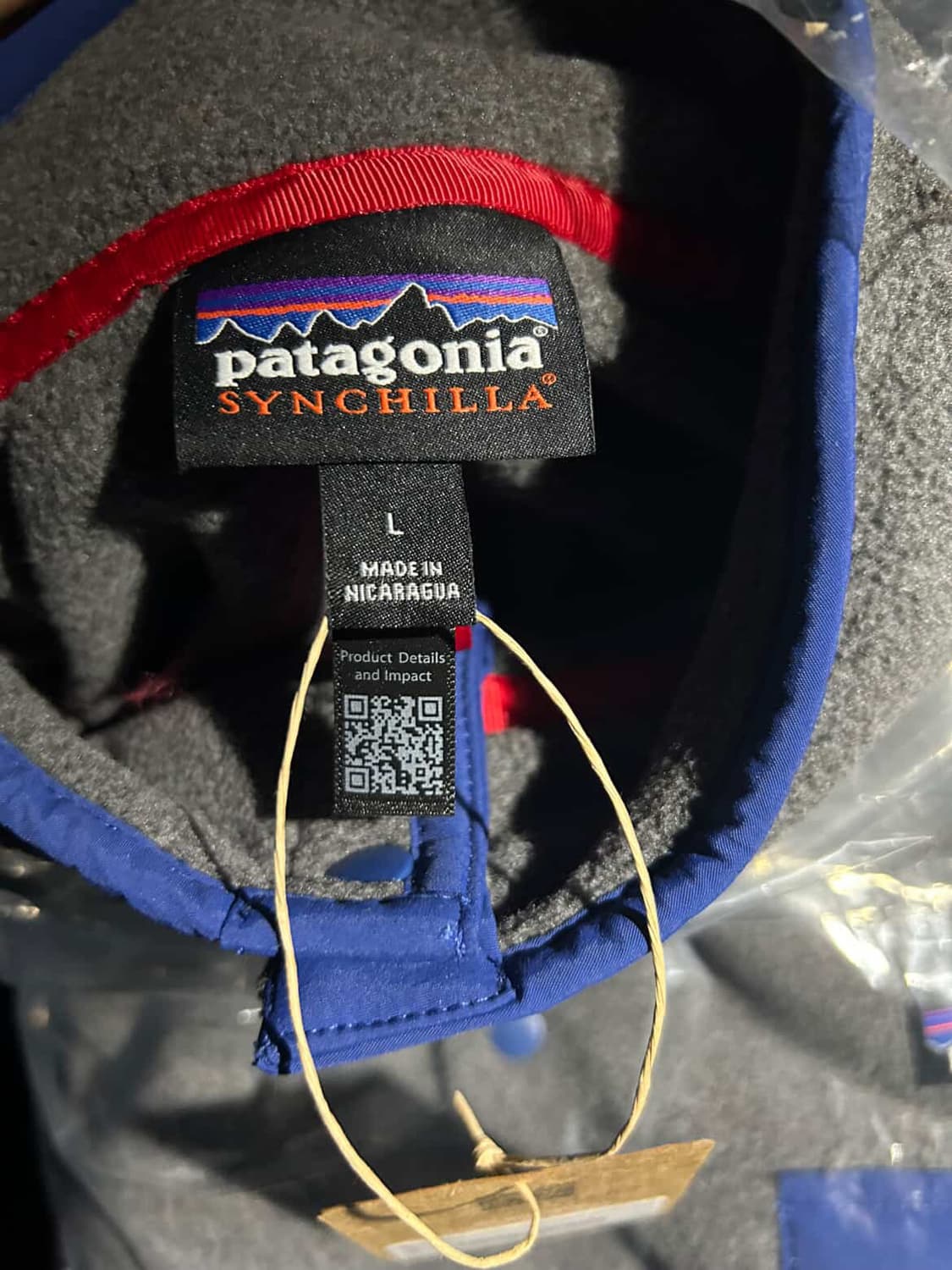 파타고니아 라이트웨이트 신칠라 니켈 블루L (새상품) 상품이미지6