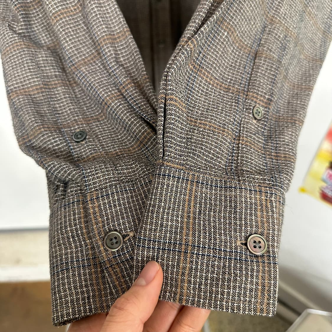 아워레가시 보로우드 BD 체크 셔츠 상품이미지4