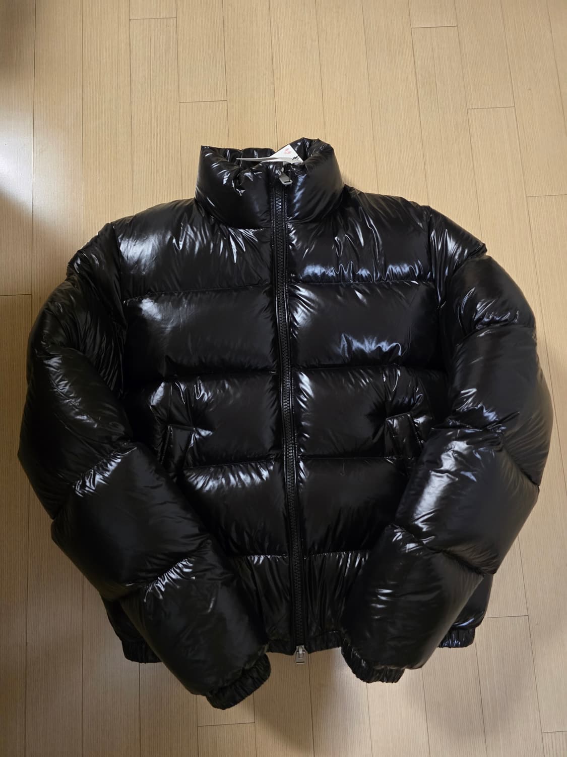 자라 25FW 유광 다운 패딩 점퍼 S 블랙 논후드 상품이미지3